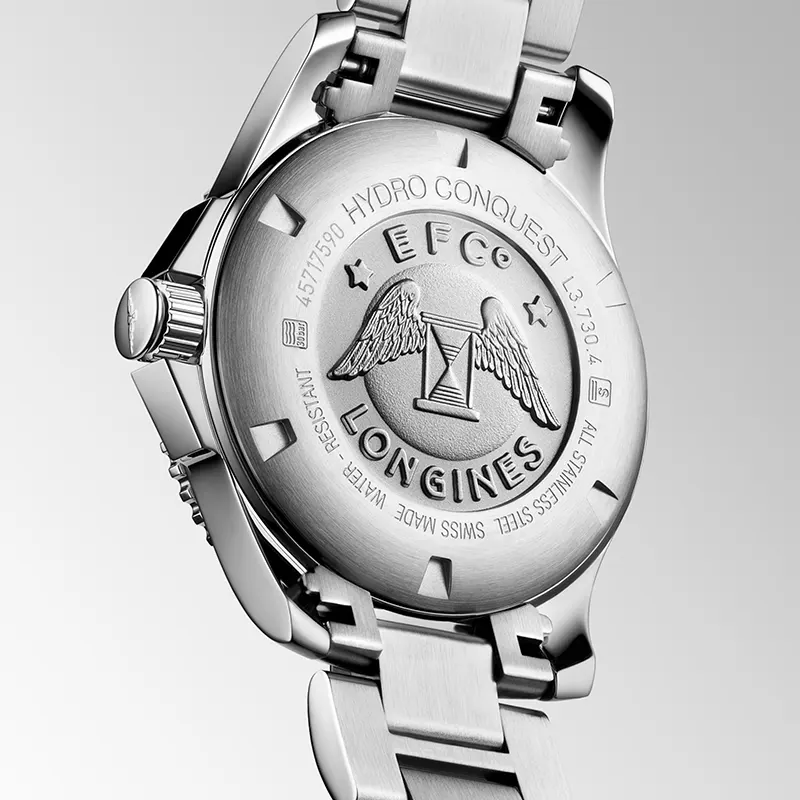 Longines HydroConquest 39mm Black Quartz Men's Watch- L3.730.4.56.6